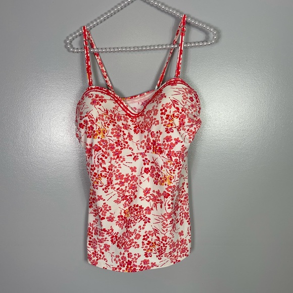 Lands' End Other - Lands’ End Coral floral tankini size 10